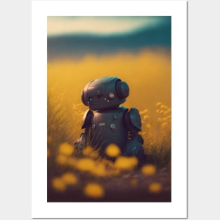 Sad Little Bot Posters and Art